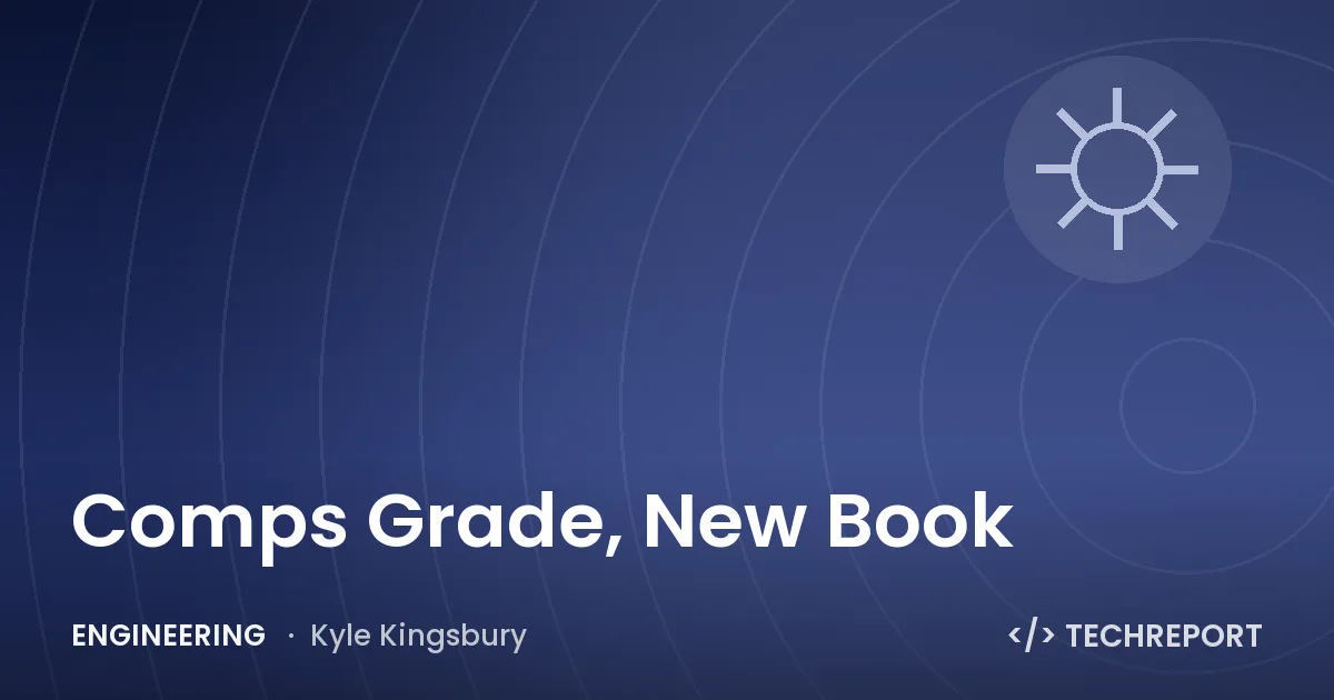 Comps Grade, New Book
