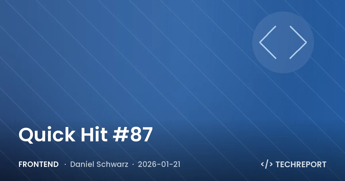 Quick Hit #87