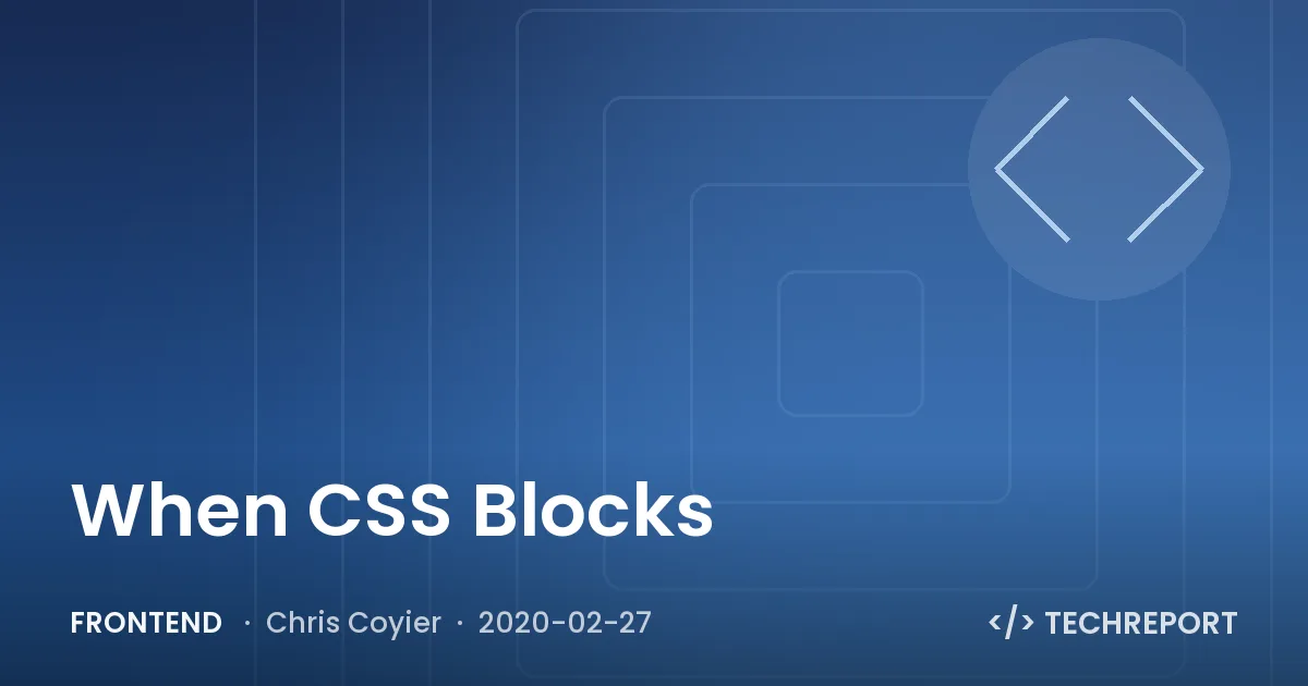 When CSS Blocks