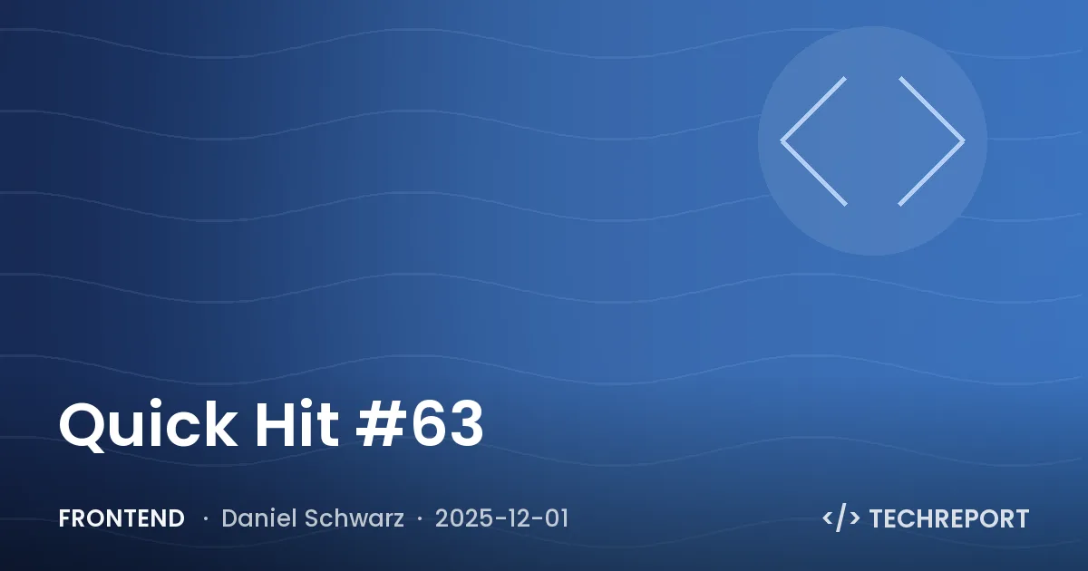 Quick Hit #63