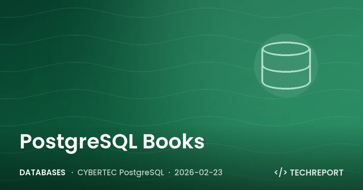 PostgreSQL Books