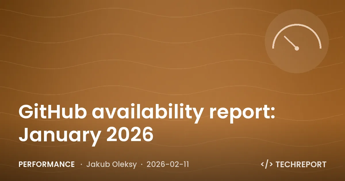 GitHub availability report: January 2026