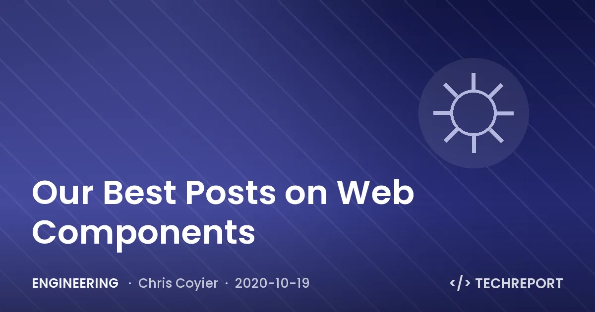Our Best Posts on Web Components