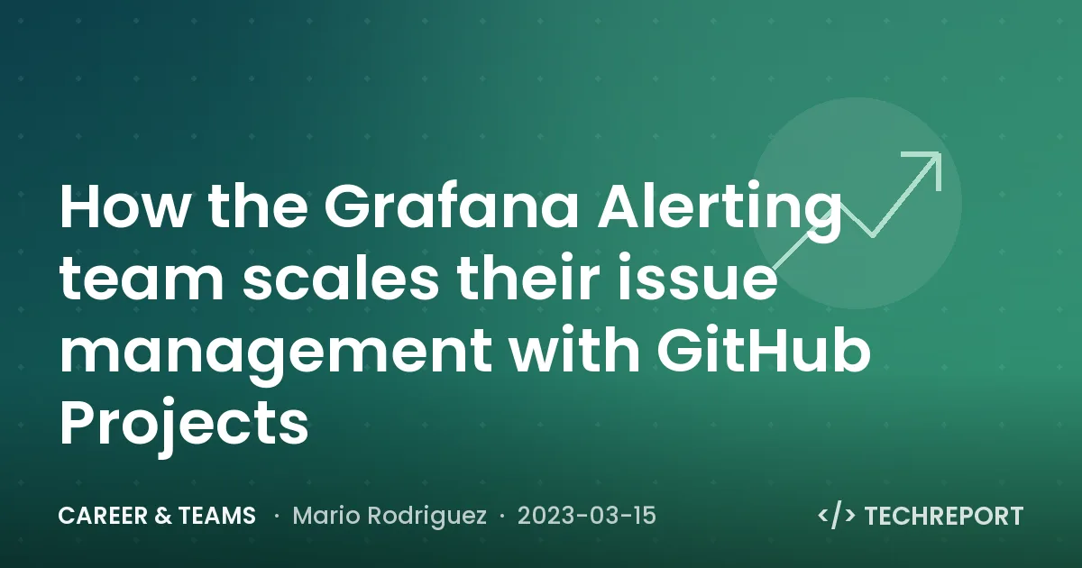 Career & Teams — How the Grafana Alerting team scales their issue management with GitHub Projects
