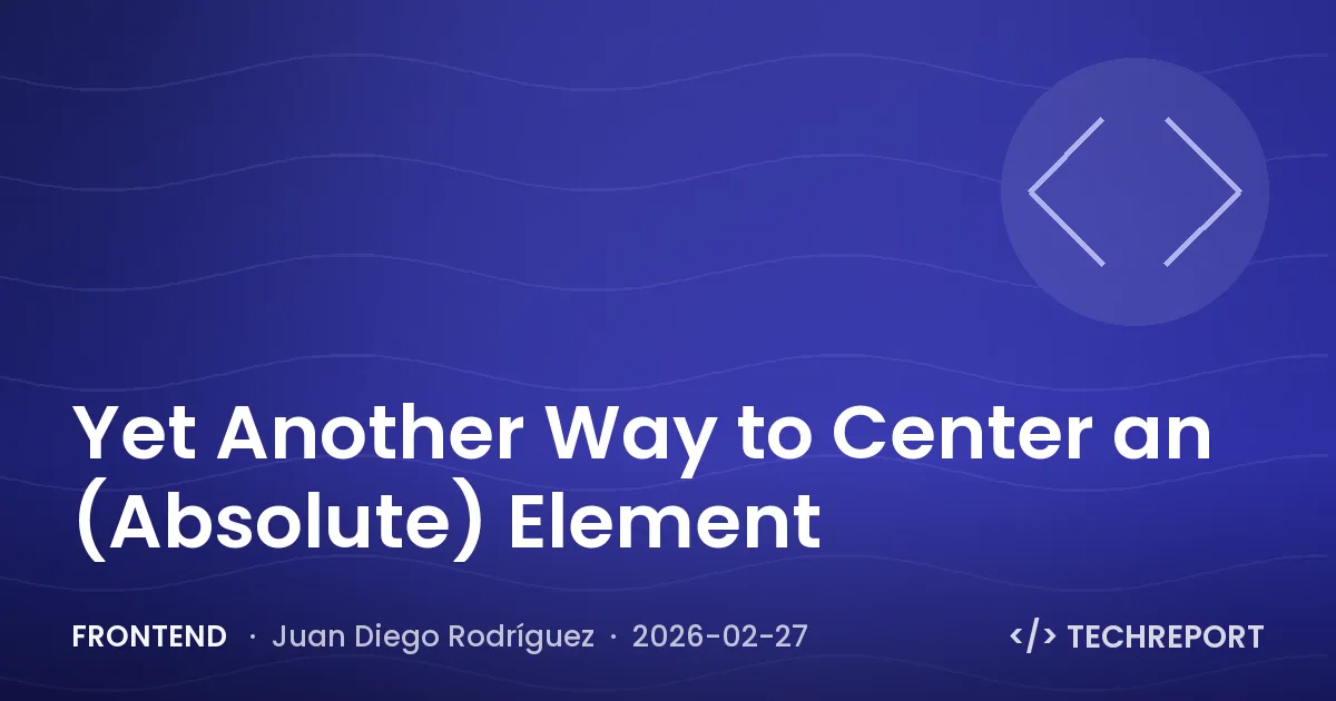 Yet Another Way to Center an (Absolute) Element