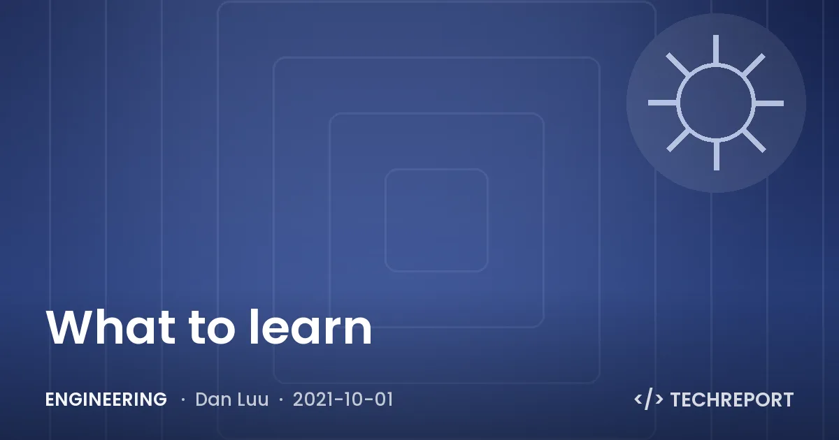 Engineering — What to learn