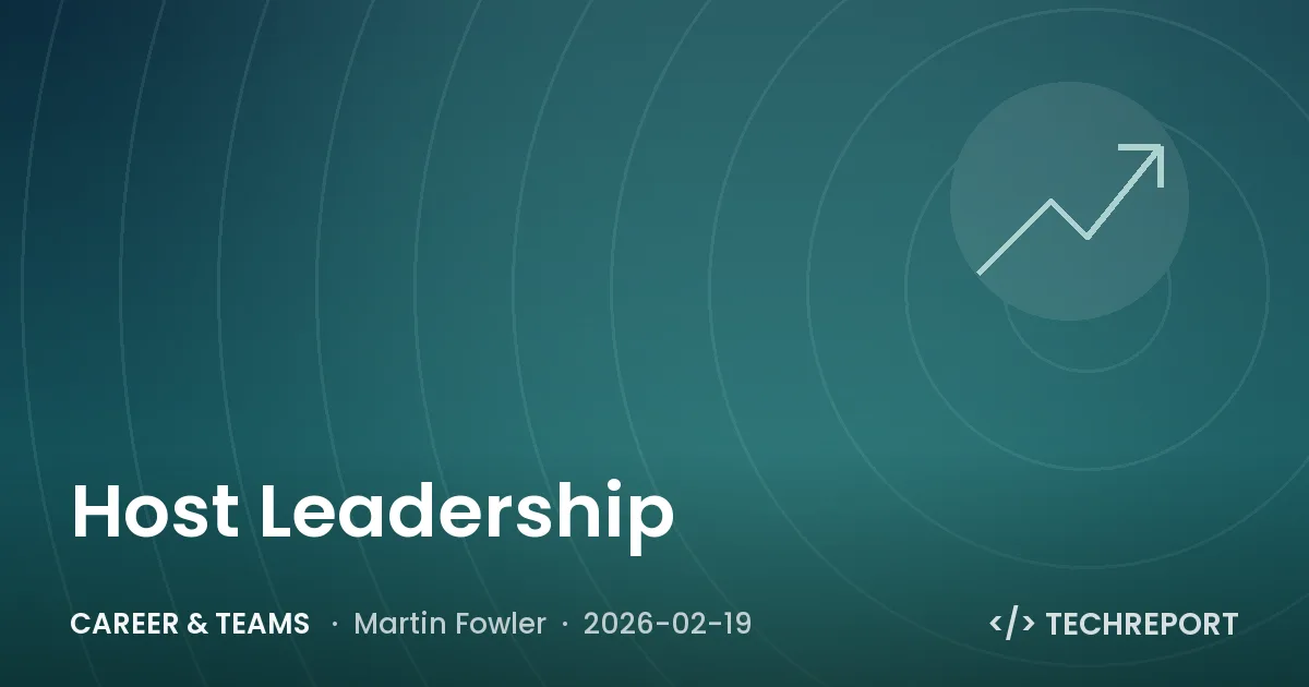 Career & Teams — Host Leadership