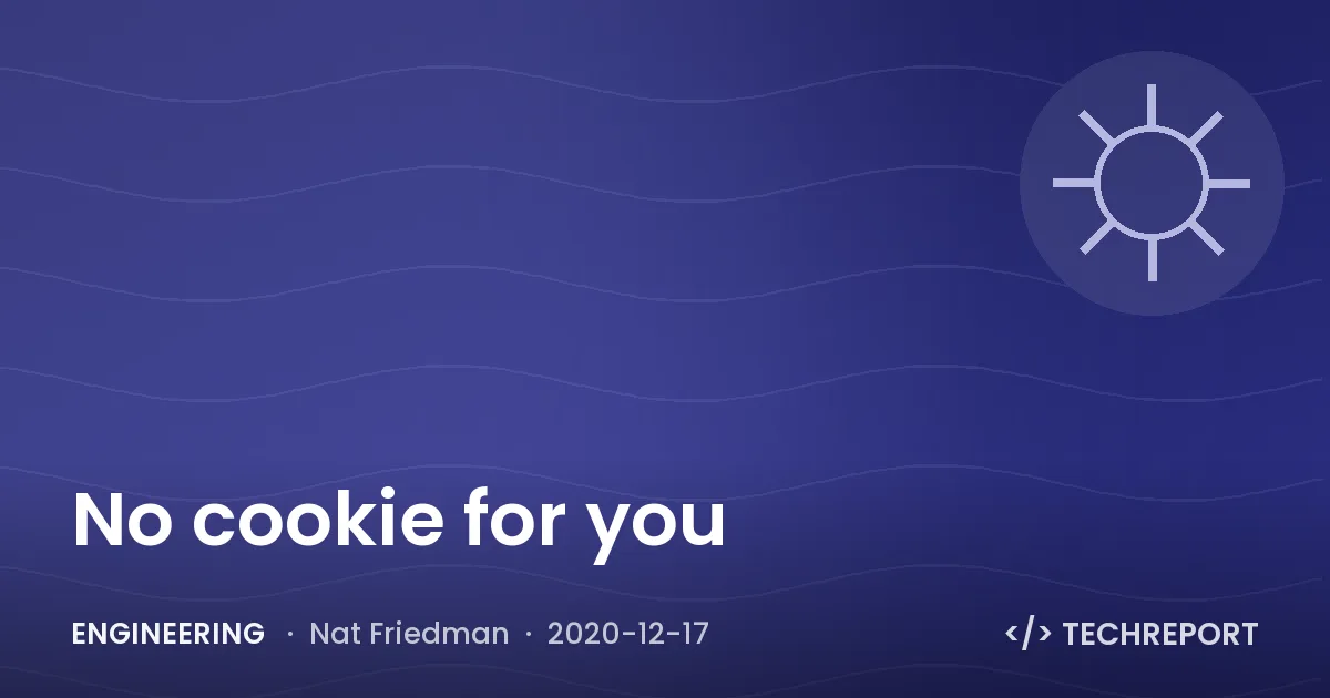 No cookie for you