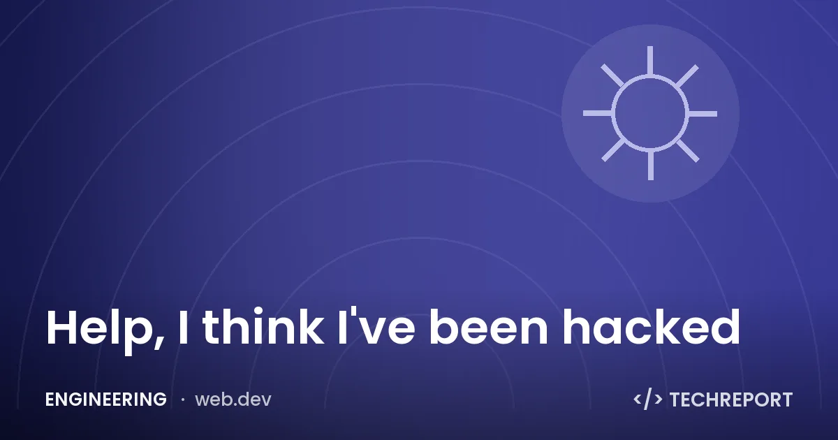 Help, I think I've been hacked