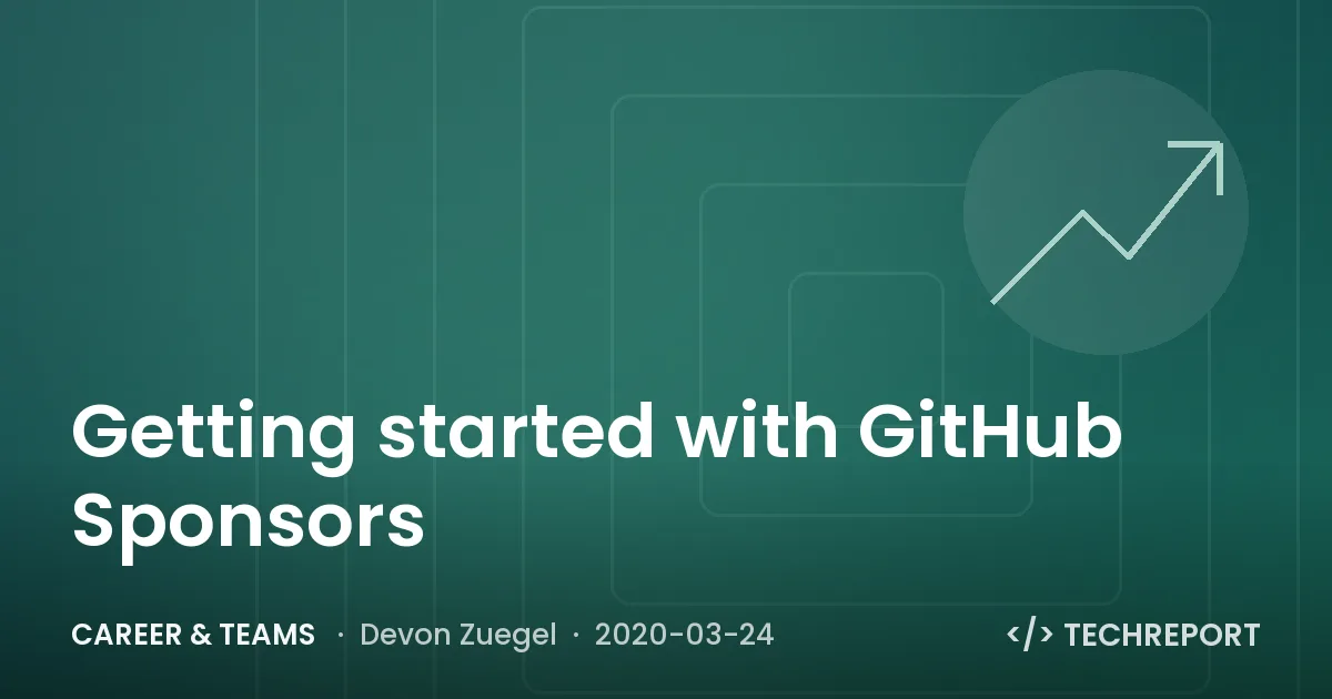 Career & Teams — Getting started with GitHub Sponsors