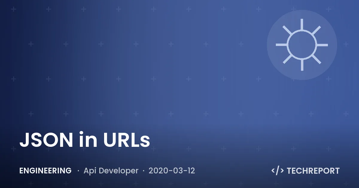 Engineering — JSON in URLs