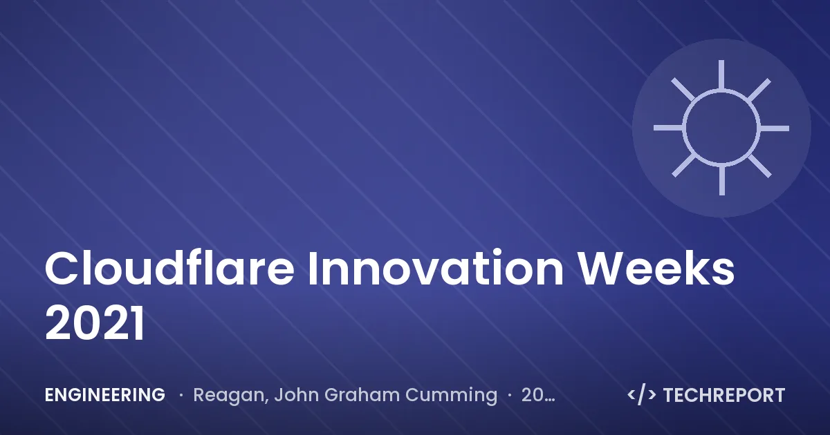 Cloudflare Innovation Weeks 2021