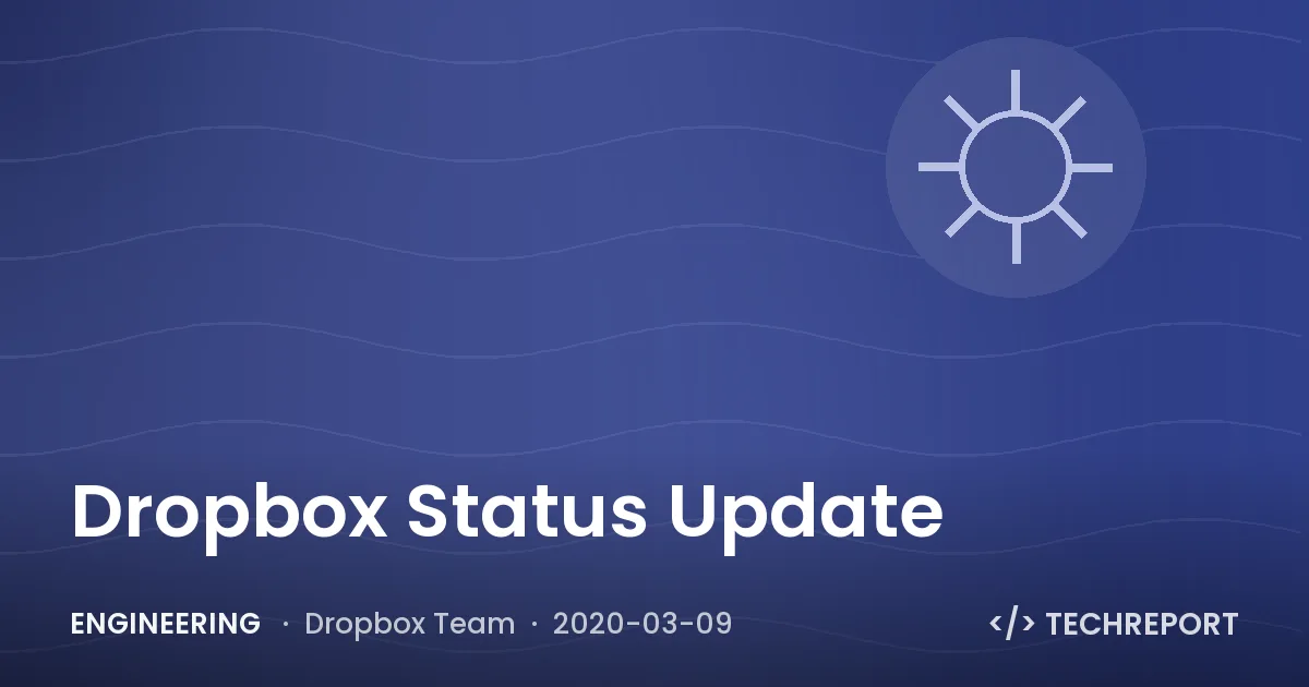 Dropbox Status Update