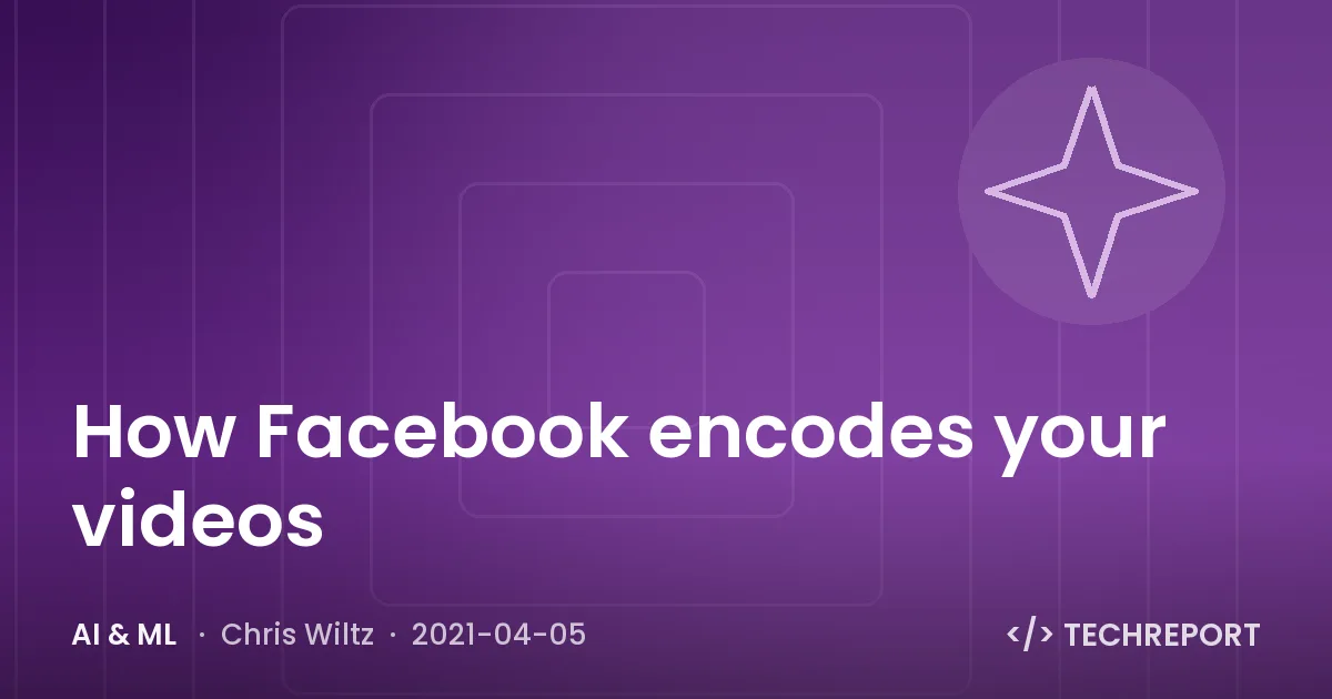 How Facebook encodes your videos