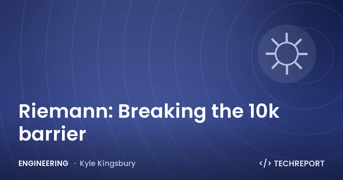 Riemann: Breaking the 10k barrier