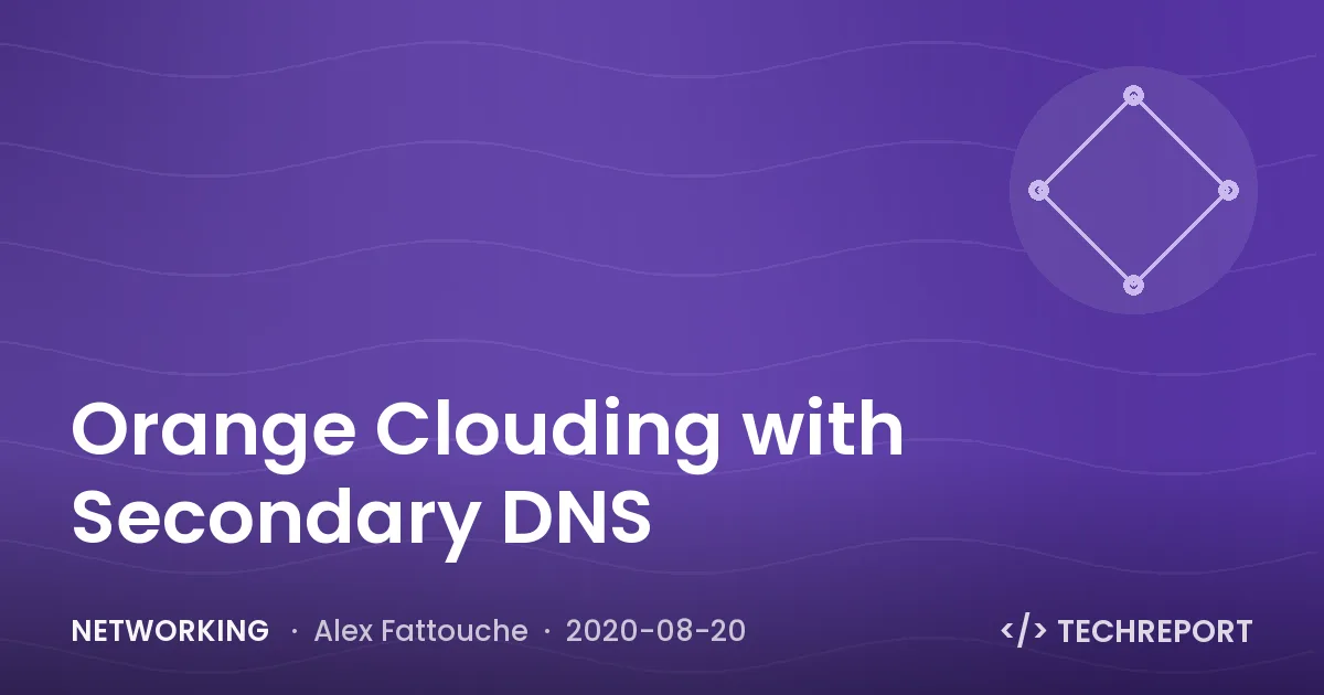 Orange Clouding with Secondary DNS