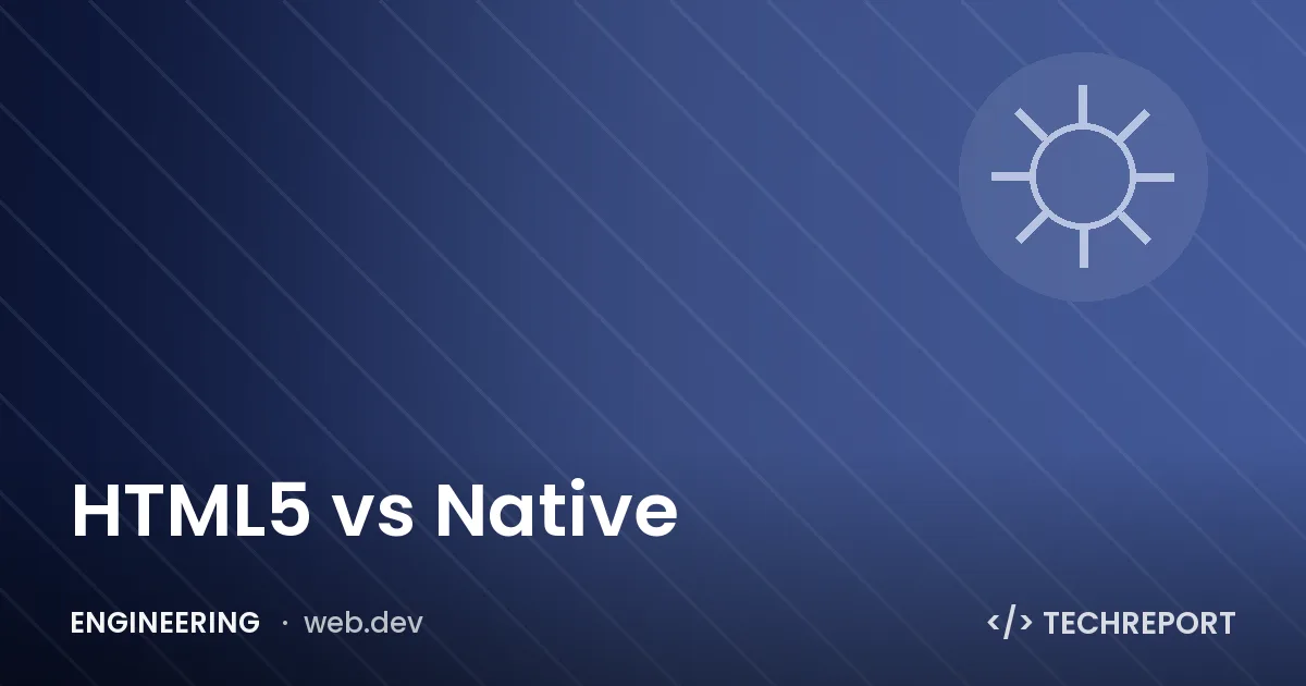 HTML5 vs Native