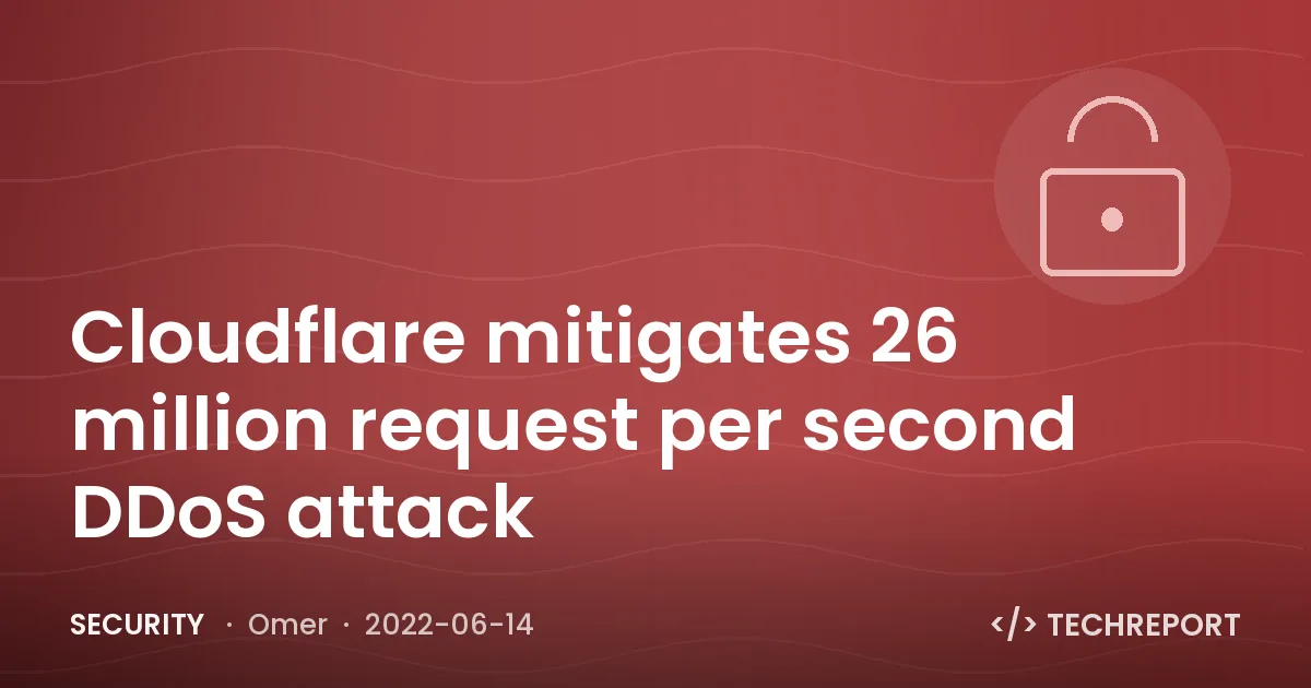 Security — Cloudflare mitigates 26 million request per second DDoS attack