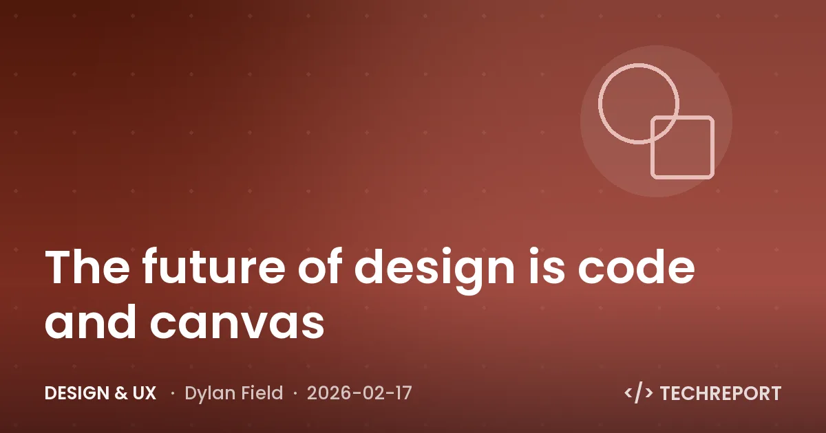 Design & UX — The future of design is code and canvas