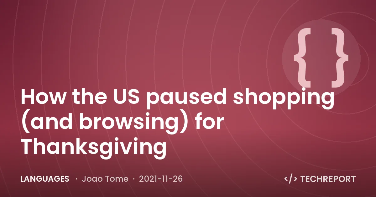 How the US paused shopping (and browsing) for Thanksgiving