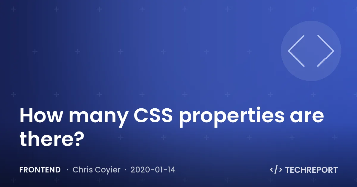 How many CSS properties are there?