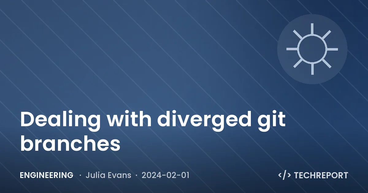 Engineering — Dealing with diverged git branches