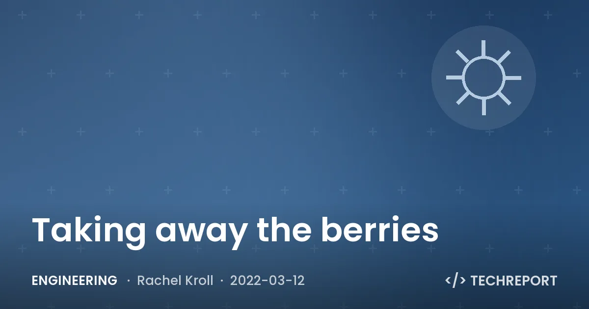 Taking away the berries