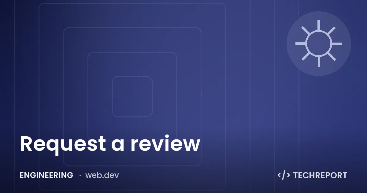 Request a review