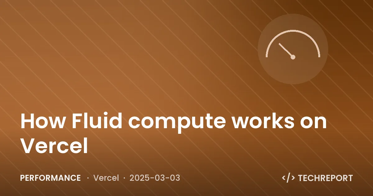 How Fluid compute works on Vercel