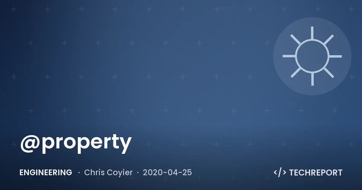 @property