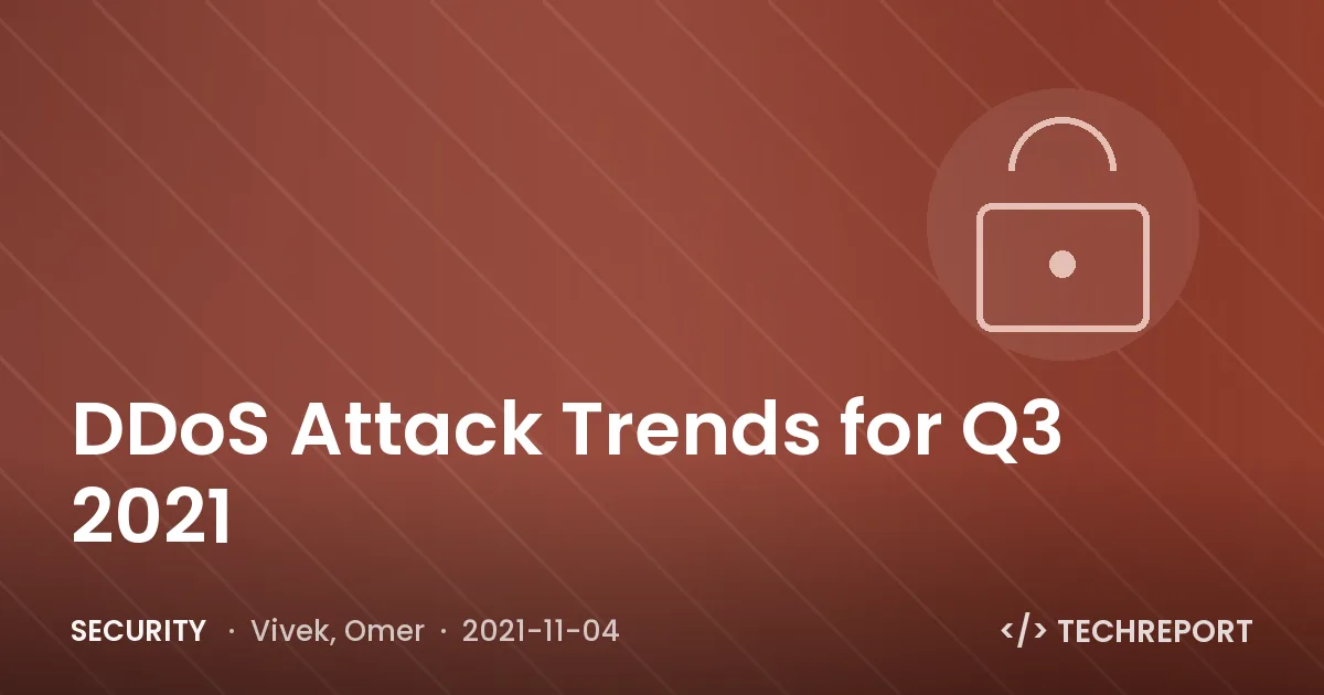 Security — DDoS Attack Trends for Q3 2021