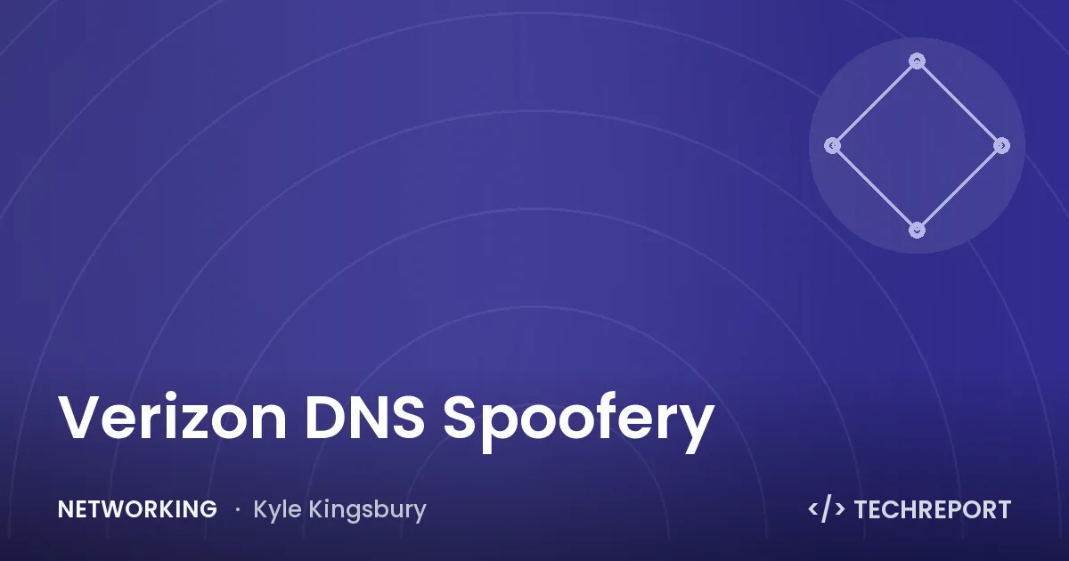 Verizon DNS Spoofery
