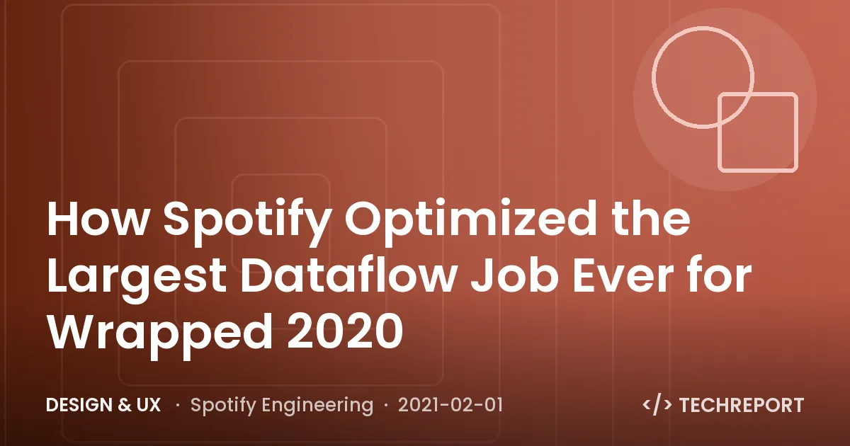How Spotify Optimized the Largest Dataflow Job Ever for Wrapped 2020