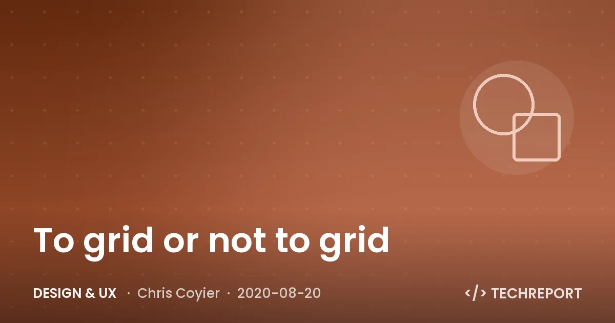 To grid or not to grid