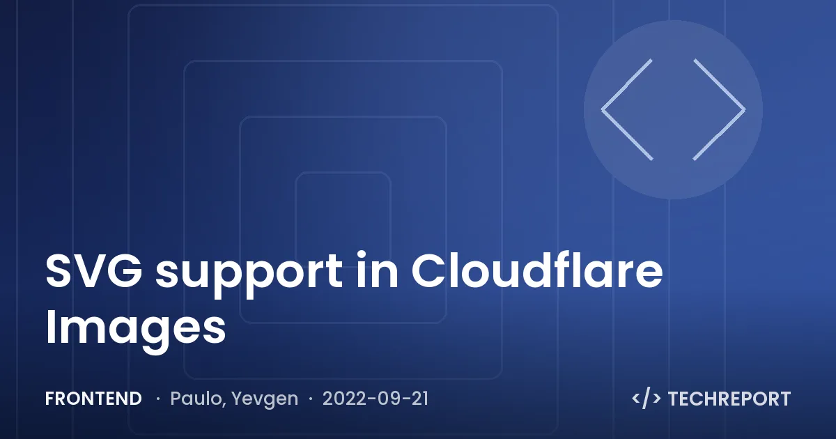 SVG support in Cloudflare Images