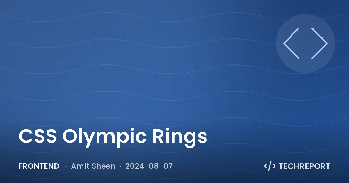 CSS Olympic Rings