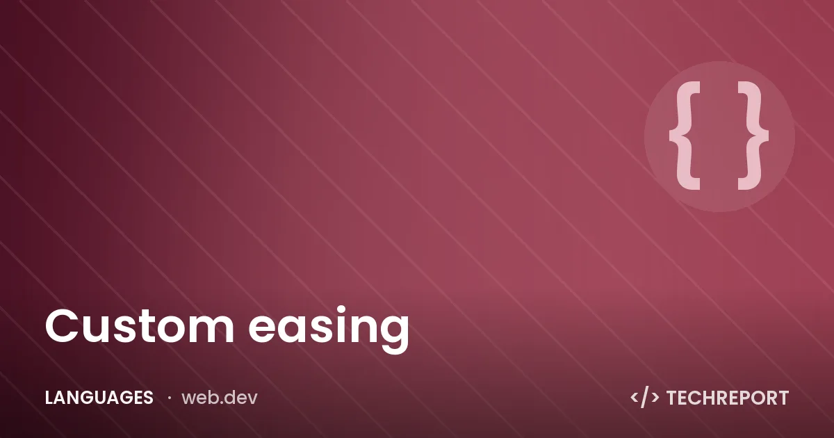 Custom easing