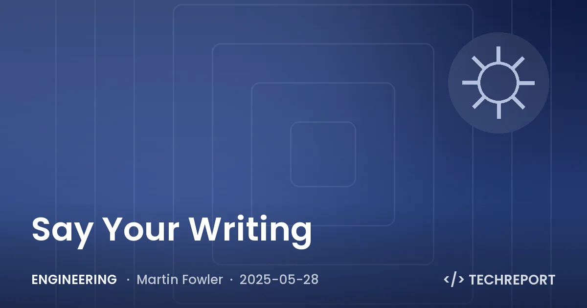 Engineering — Say Your Writing