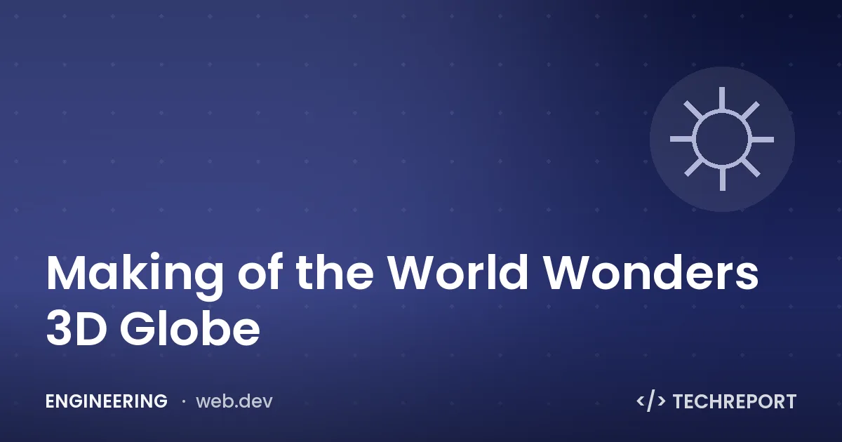 Making of the World Wonders 3D Globe