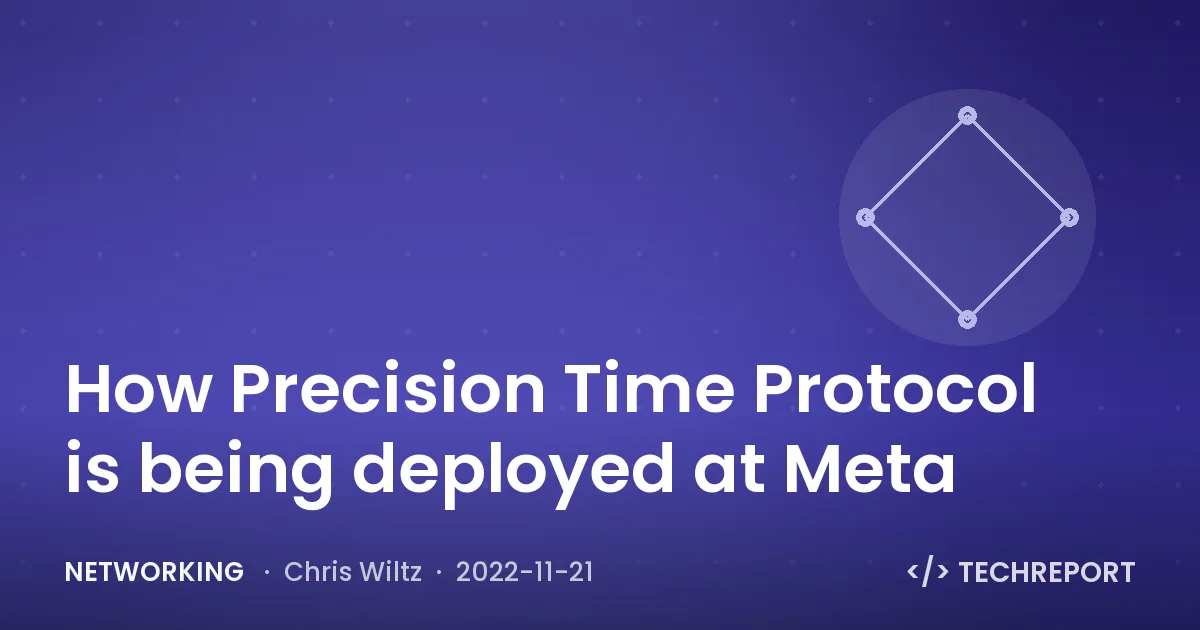 Networking — How Precision Time Protocol is being deployed at Meta