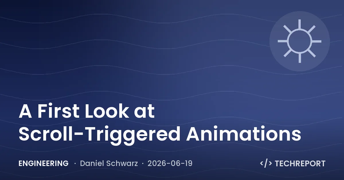 Engineering — A First Look at Scroll-Triggered Animations
