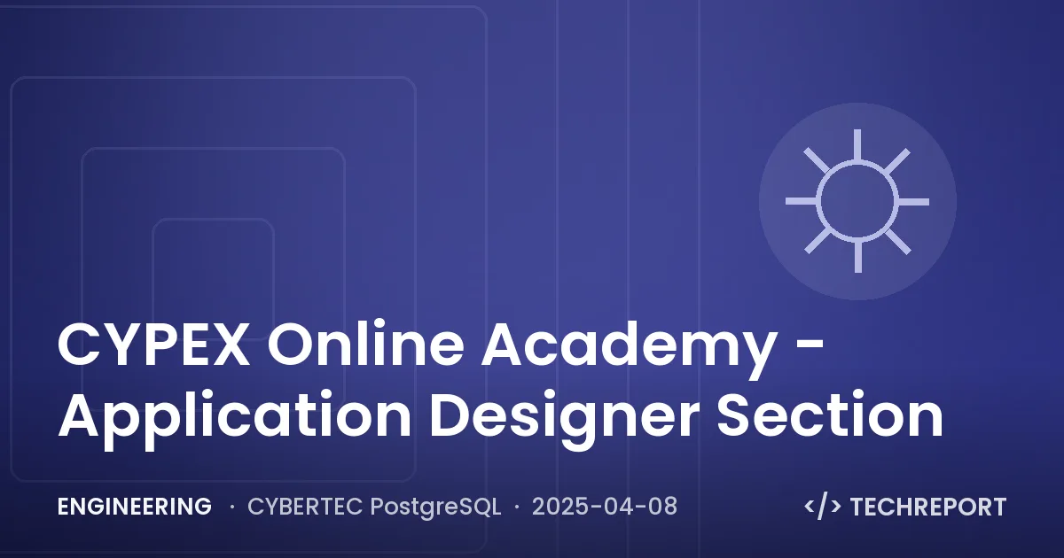 Engineering — CYPEX Online Academy - Application Designer Section