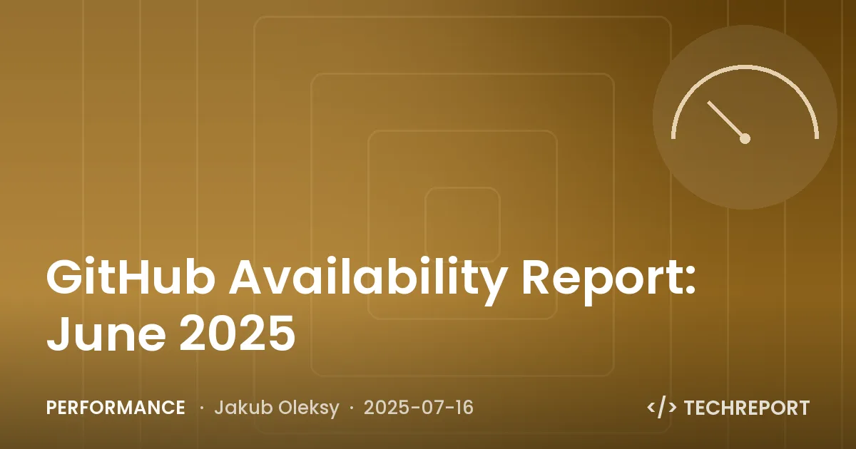 GitHub Availability Report: June 2025