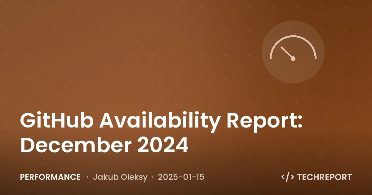 GitHub Availability Report: December 2024