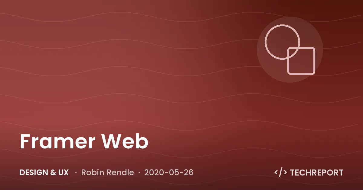 Design & UX — Framer Web