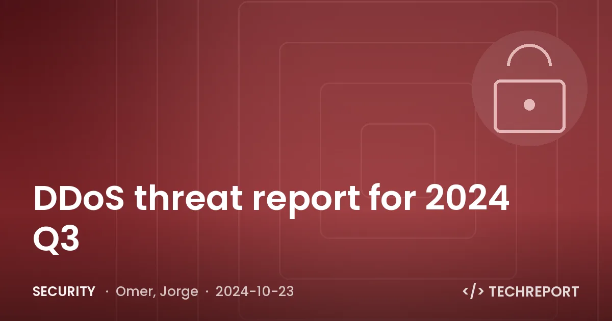 DDoS threat report for 2024 Q3