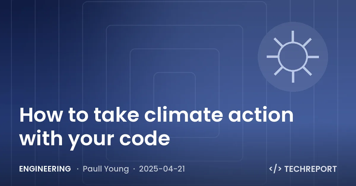 How to take climate action with your code