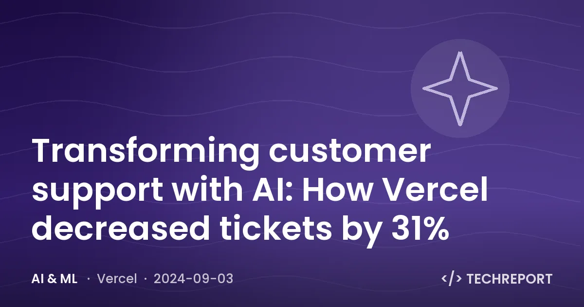 Transforming customer support with AI: How Vercel decreased tickets by 31%