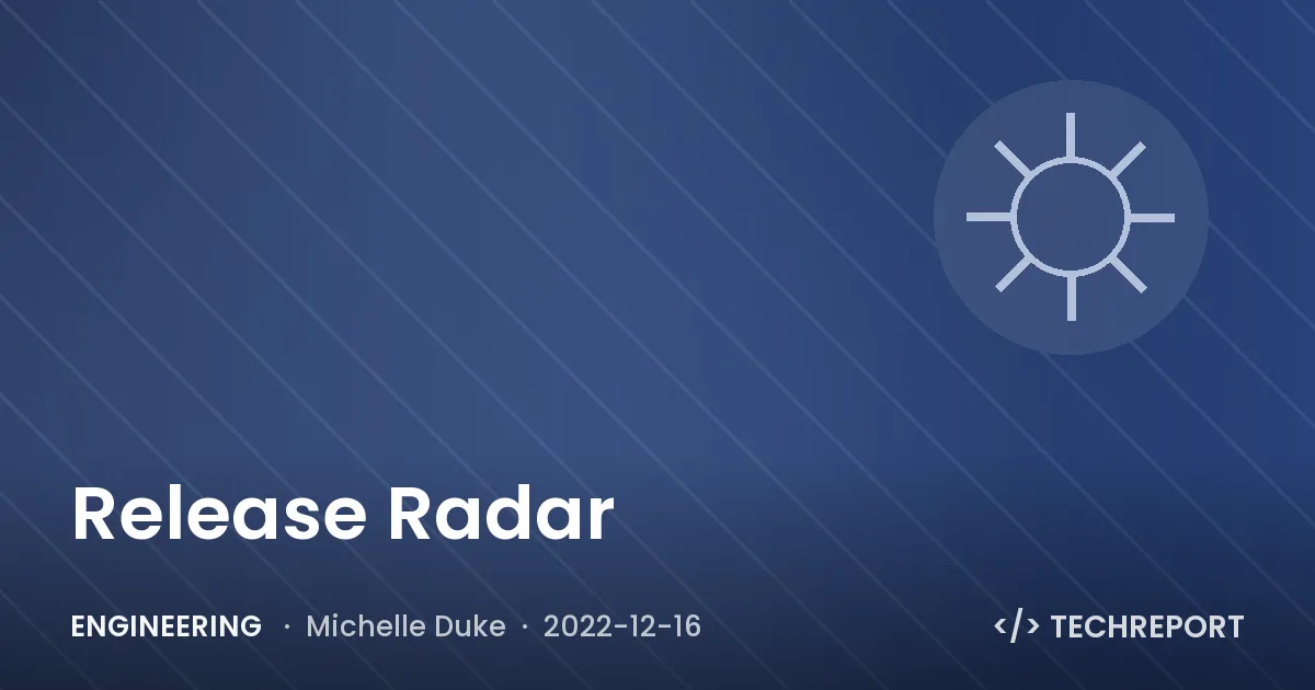 Engineering — Release Radar