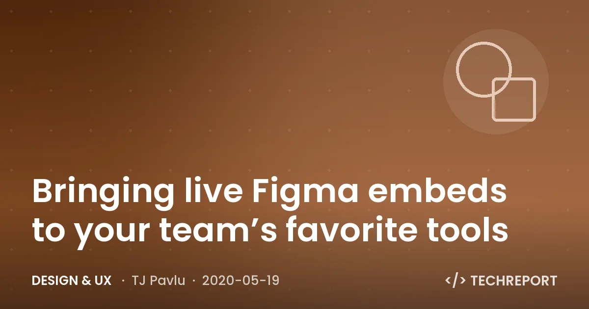 Design & UX — Bringing live Figma embeds to your team’s favorite tools